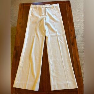 Tory Burch wool cream wide leg slacks woman’s size 6